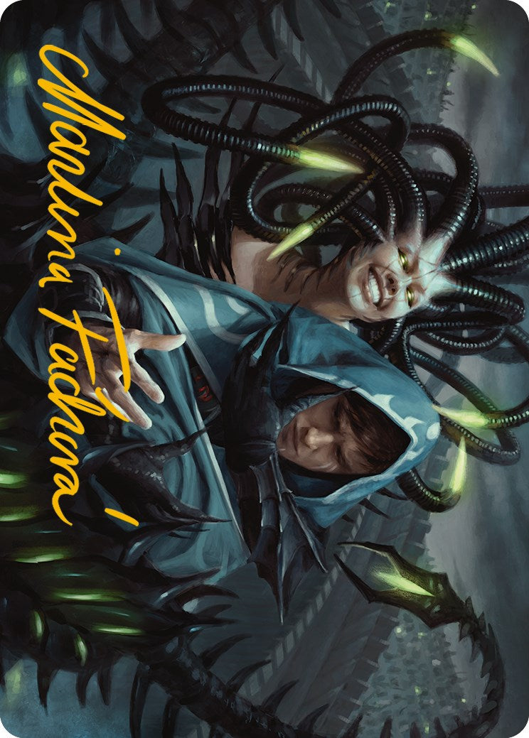Phyrexian Arena Art Card (Gold-Stamped Signature) [Phyrexia: All Will Be One Art Series] | Jomio and Rueliete's Cards and Comics
