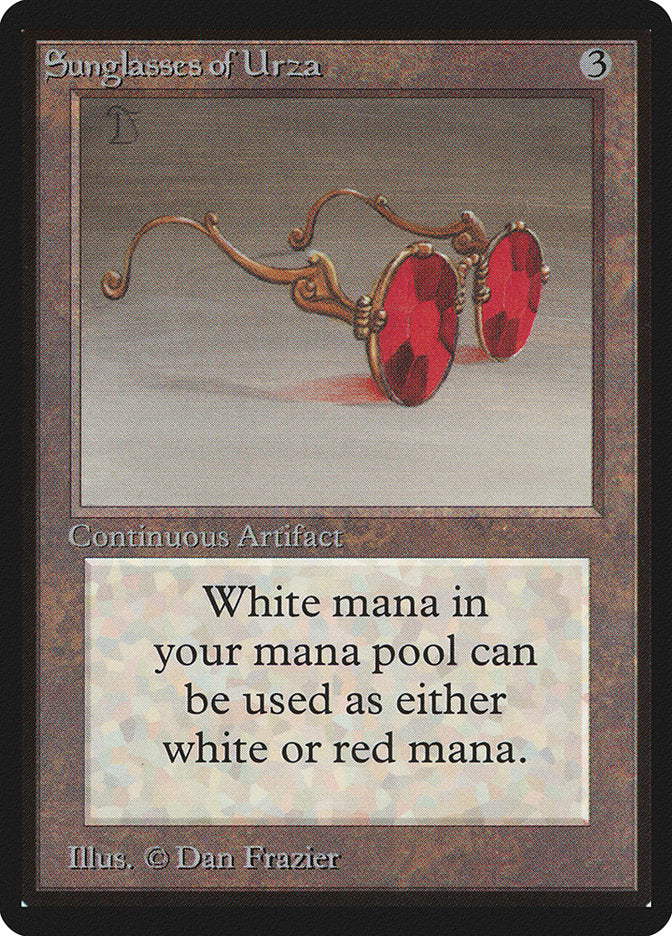 Sunglasses of Urza [Beta Edition] | Jomio and Rueliete's Cards and Comics