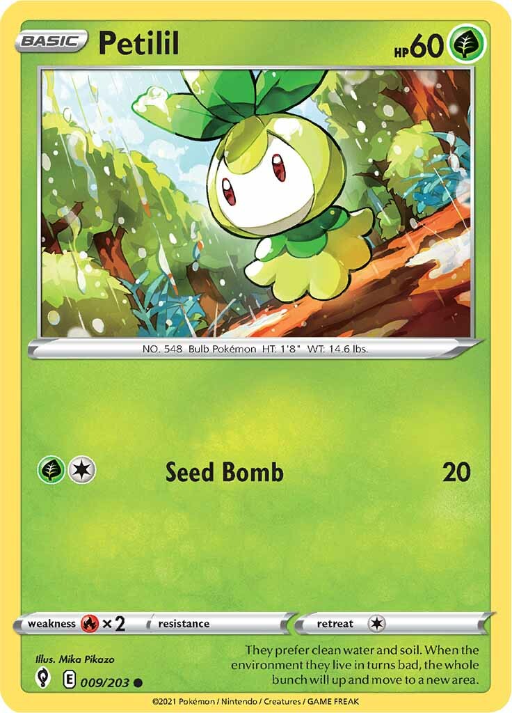 Petilil (009/203) [Sword & Shield: Evolving Skies] | Jomio and Rueliete's Cards and Comics