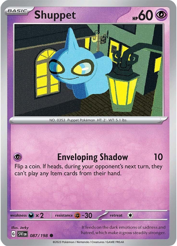 Shuppet (087/198) [Scarlet & Violet: Base Set] | Jomio and Rueliete's Cards and Comics