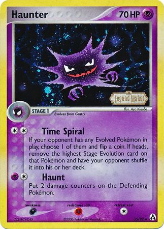 Haunter (35/92) (Stamped) [EX: Legend Maker] | Jomio and Rueliete's Cards and Comics