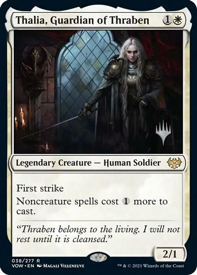 Thalia, Guardian of Thraben (Promo Pack) [Innistrad: Crimson Vow Promos] | Jomio and Rueliete's Cards and Comics