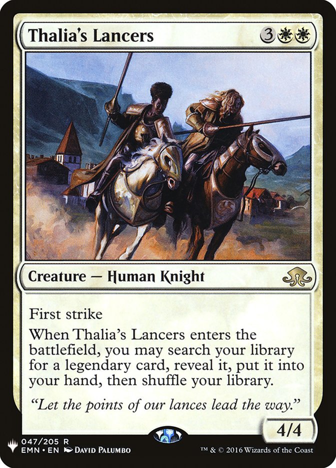 Thalia's Lancers [The List] | Jomio and Rueliete's Cards and Comics