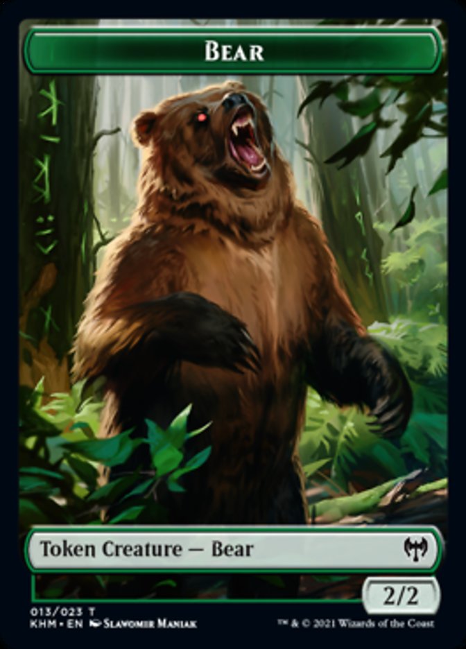 Bear Token [Kaldheim Tokens] | Jomio and Rueliete's Cards and Comics