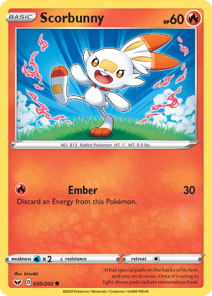 Scorbunny (030/202) [Sword & Shield: Base Set] | Jomio and Rueliete's Cards and Comics