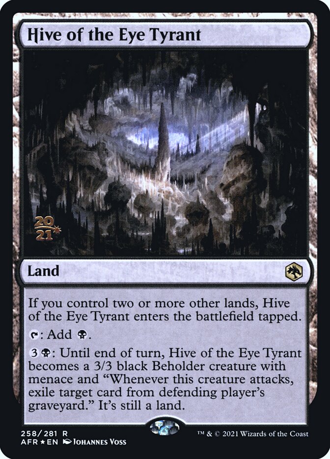 Hive of the Eye Tyrant [Dungeons & Dragons: Adventures in the Forgotten Realms Prerelease Promos] | Jomio and Rueliete's Cards and Comics