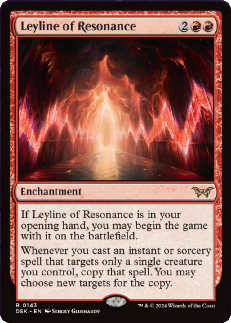Leyline of Resonance [Duskmourn: House of Horror] | Jomio and Rueliete's Cards and Comics