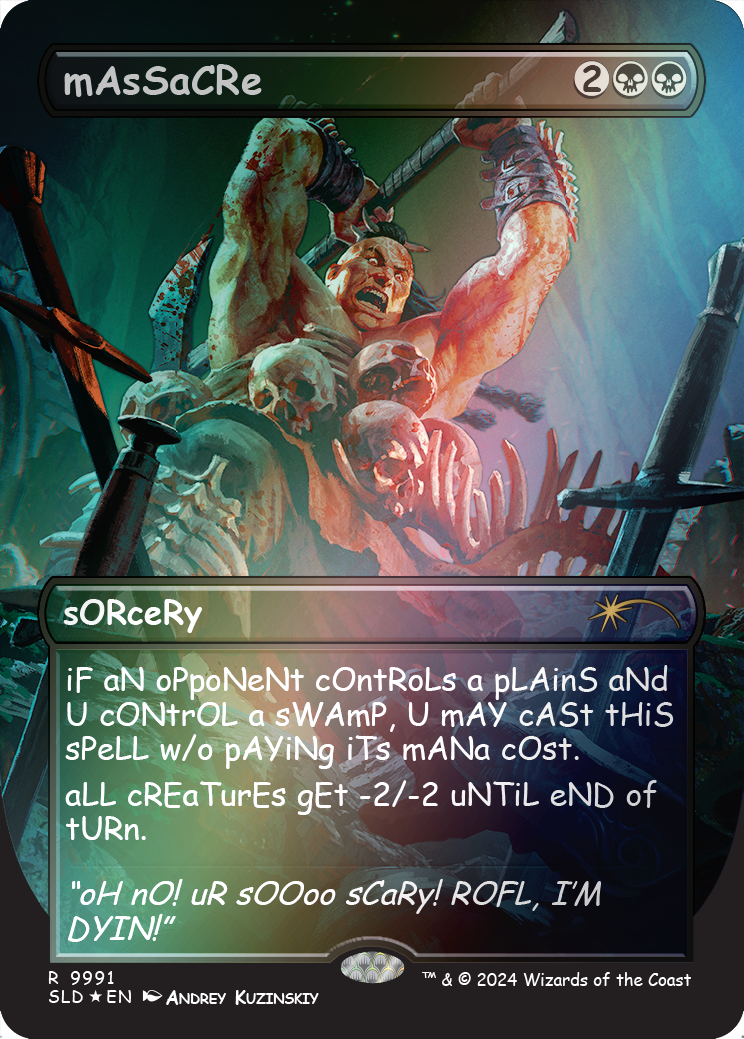 mAsSaCRe (Rainbow Foil) [Secret Lair Drop Series] | Jomio and Rueliete's Cards and Comics