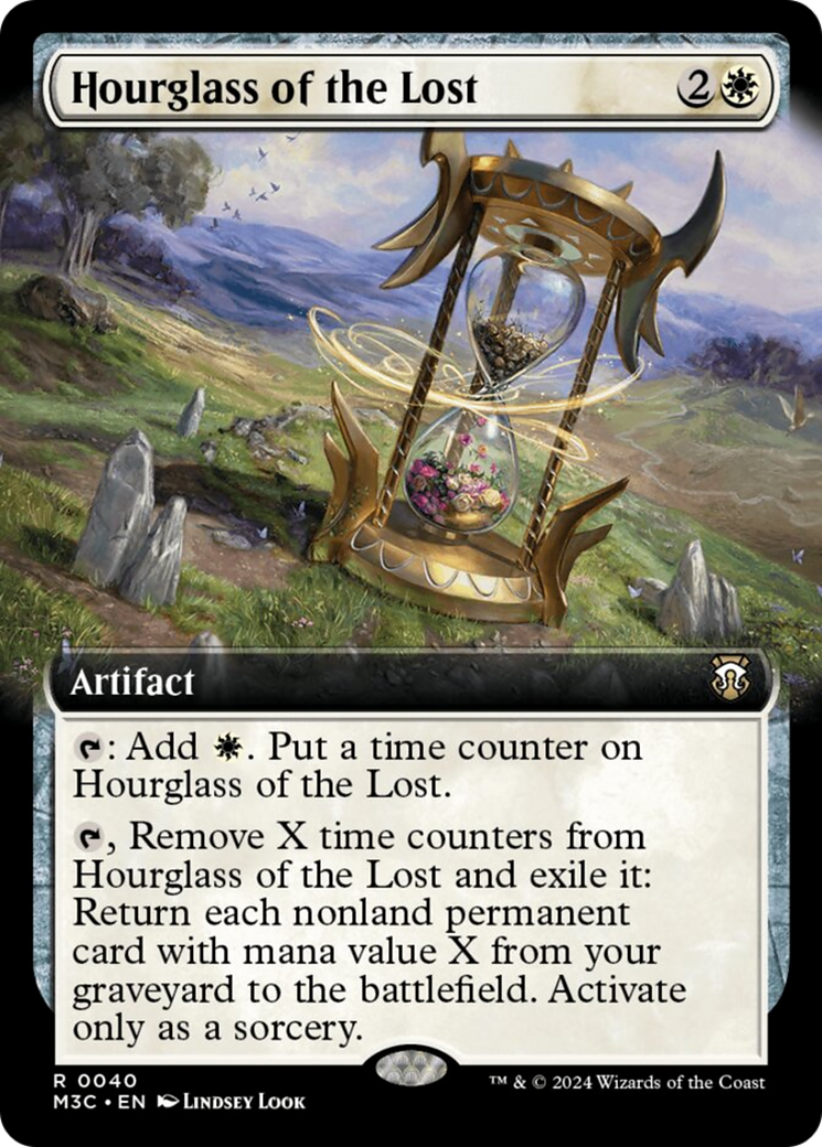 Hourglass of the Lost (Extended Art) (Ripple Foil) [Modern Horizons 3 Commander] | Jomio and Rueliete's Cards and Comics