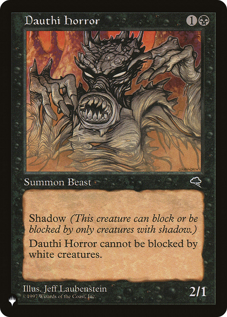 Dauthi Horror [The List] | Jomio and Rueliete's Cards and Comics