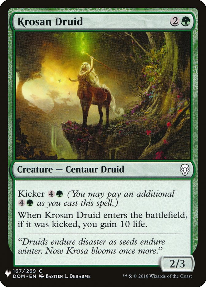 Krosan Druid [Mystery Booster] | Jomio and Rueliete's Cards and Comics