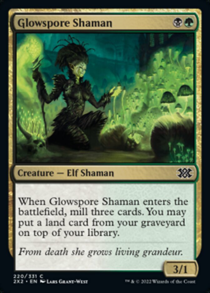 Glowspore Shaman [Double Masters 2022] | Jomio and Rueliete's Cards and Comics