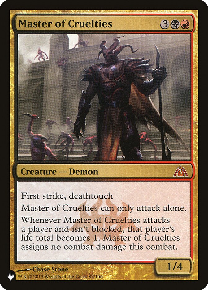 Master of Cruelties [The List] | Jomio and Rueliete's Cards and Comics