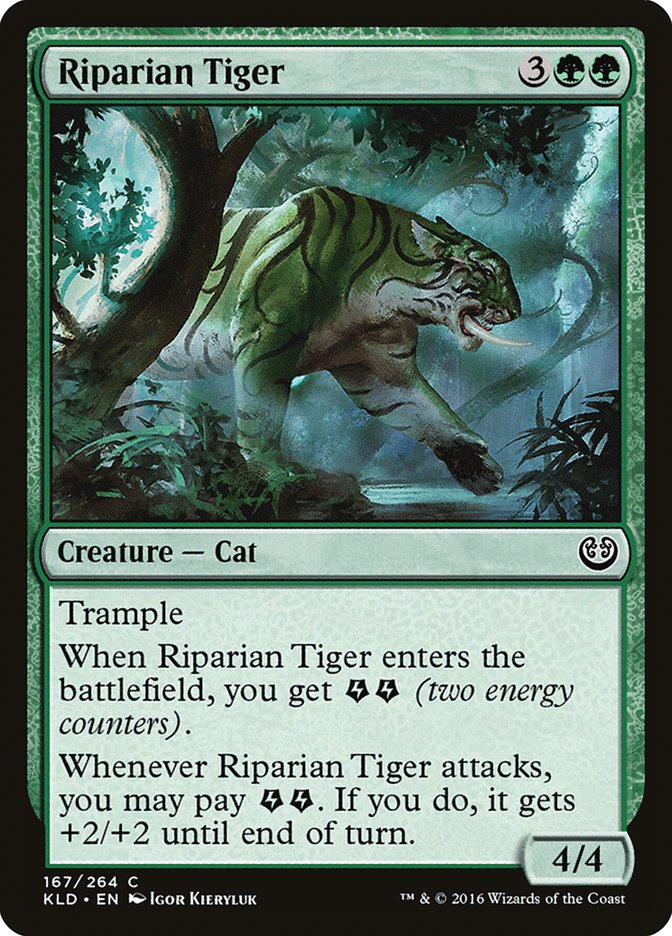 Riparian Tiger [Kaladesh] | Jomio and Rueliete's Cards and Comics