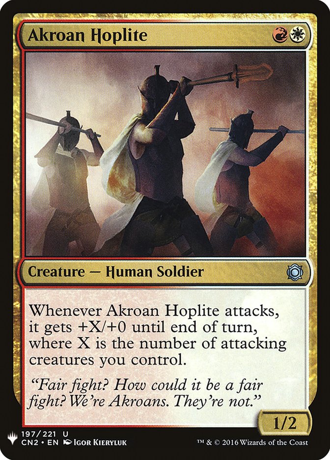Akroan Hoplite [Mystery Booster] | Jomio and Rueliete's Cards and Comics