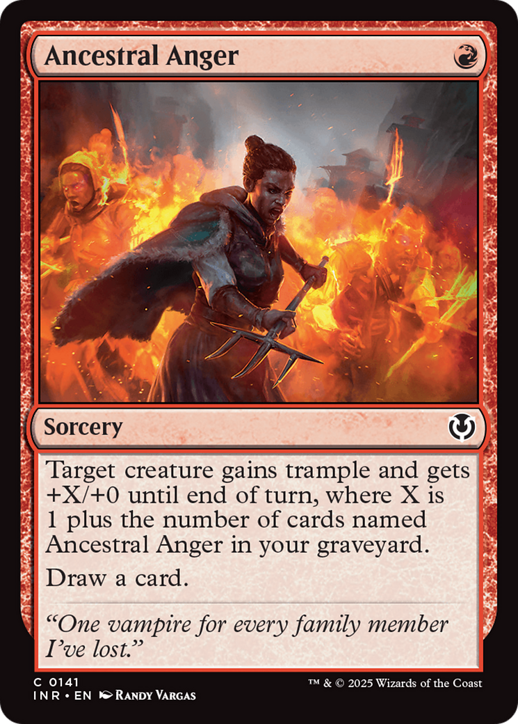 Ancestral Anger [Innistrad Remastered] | Jomio and Rueliete's Cards and Comics
