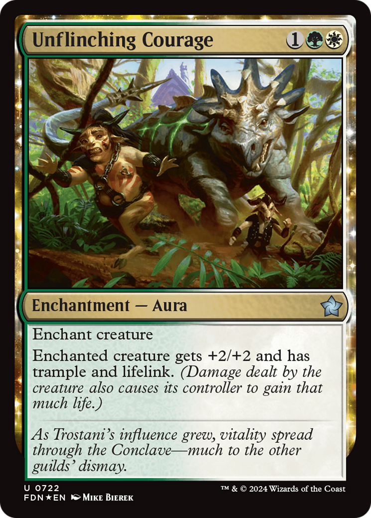 Unflinching Courage [Foundations] | Jomio and Rueliete's Cards and Comics