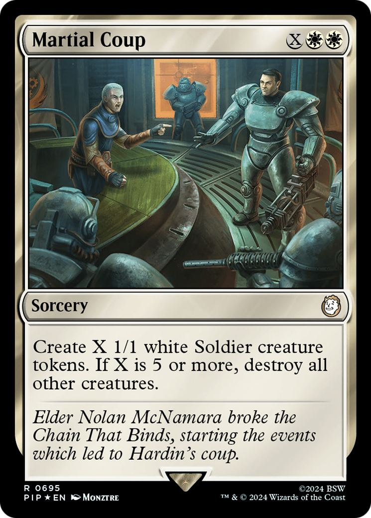 Martial Coup (Surge Foil) [Fallout] | Jomio and Rueliete's Cards and Comics