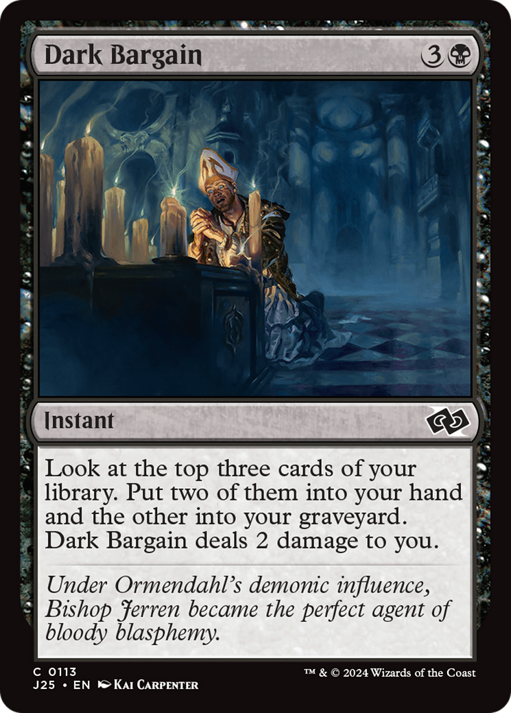 Dark Bargain [Foundations Jumpstart] | Jomio and Rueliete's Cards and Comics