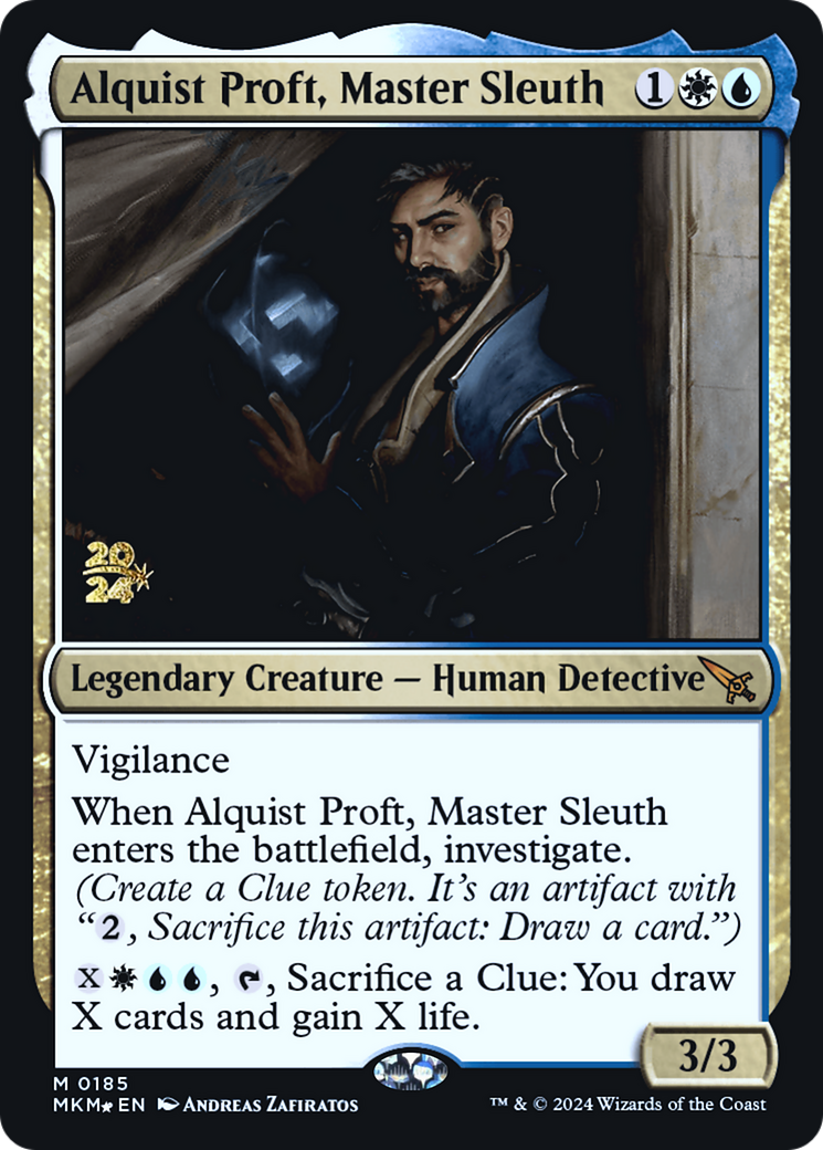 Alquist Proft, Master Sleuth [Murders at Karlov Manor Prerelease Promos] | Jomio and Rueliete's Cards and Comics