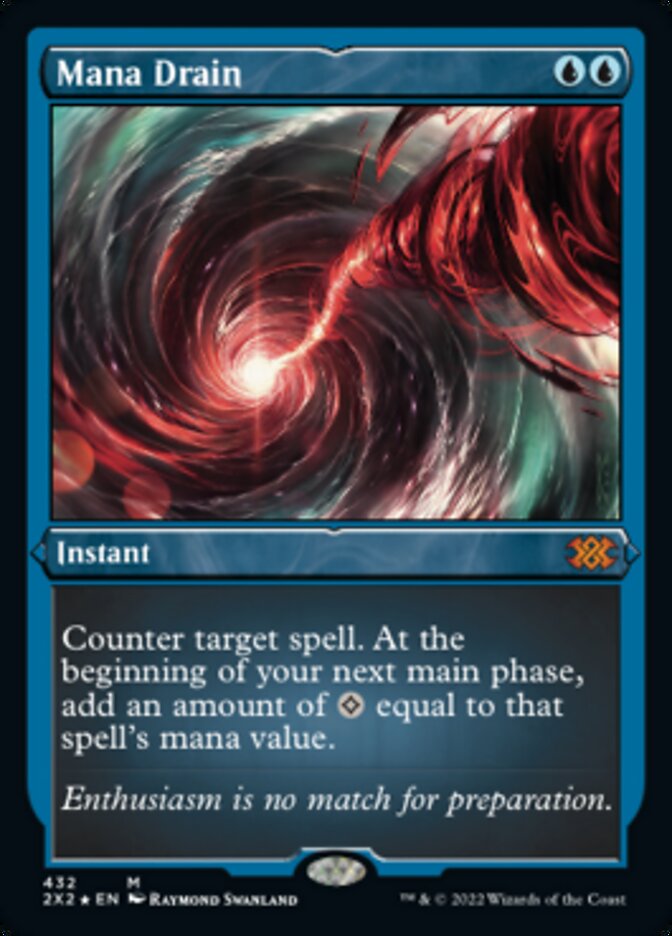 Mana Drain (Foil Etched) [Double Masters 2022] | Jomio and Rueliete's Cards and Comics