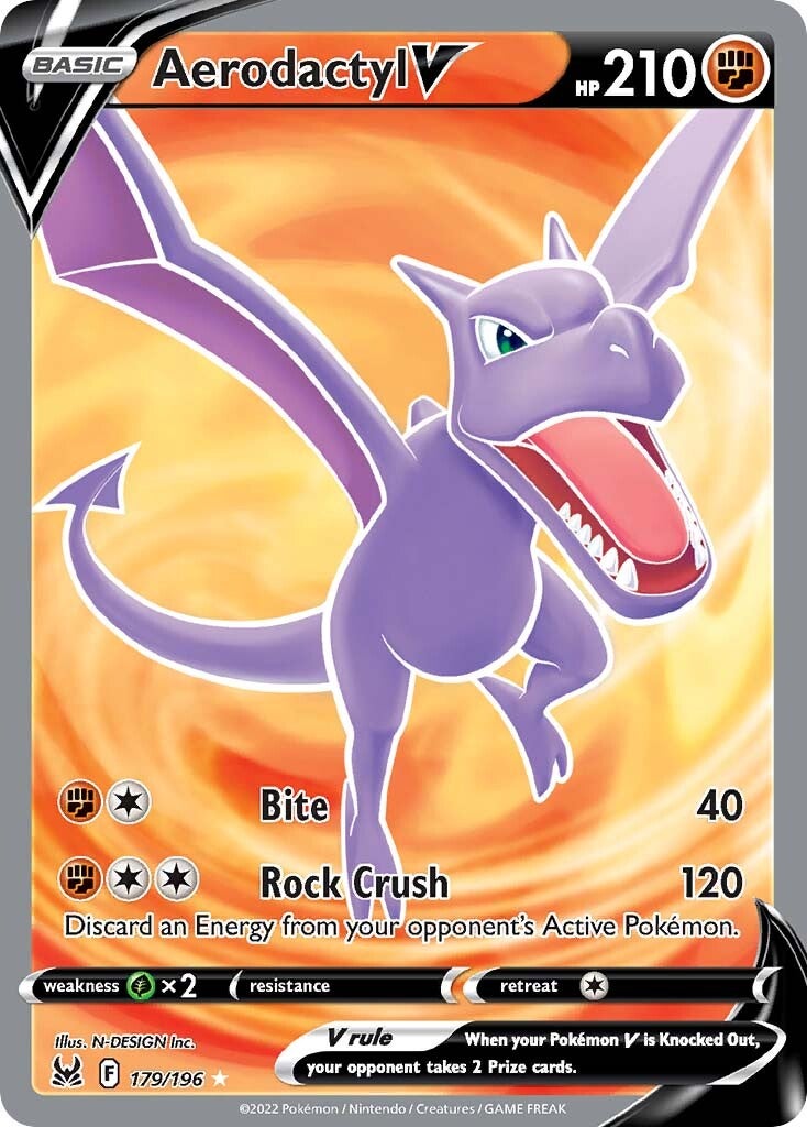 Aerodactyl V (179/196) [Sword & Shield: Lost Origin] | Jomio and Rueliete's Cards and Comics