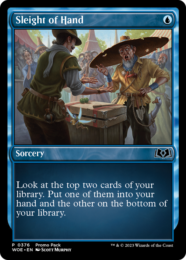 Sleight of Hand (Promo Pack) [Wilds of Eldraine] | Jomio and Rueliete's Cards and Comics