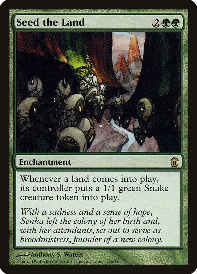 Seed the Land [Saviors of Kamigawa] | Jomio and Rueliete's Cards and Comics