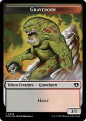 Spirit (0010) // Graveborn Double-Sided Token [Commander Masters Tokens] | Jomio and Rueliete's Cards and Comics