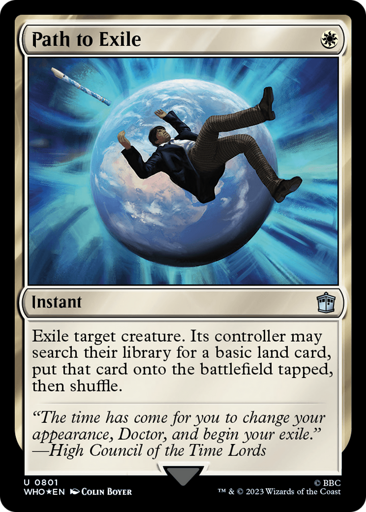 Path to Exile (Surge Foil) [Doctor Who] | Jomio and Rueliete's Cards and Comics