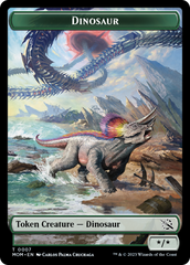 Treasure (21) // Dinosaur Double-Sided Token [March of the Machine Tokens] | Jomio and Rueliete's Cards and Comics
