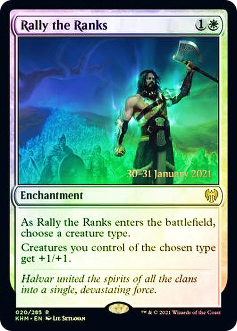 Rally the Ranks [Kaldheim Prerelease Promos] | Jomio and Rueliete's Cards and Comics