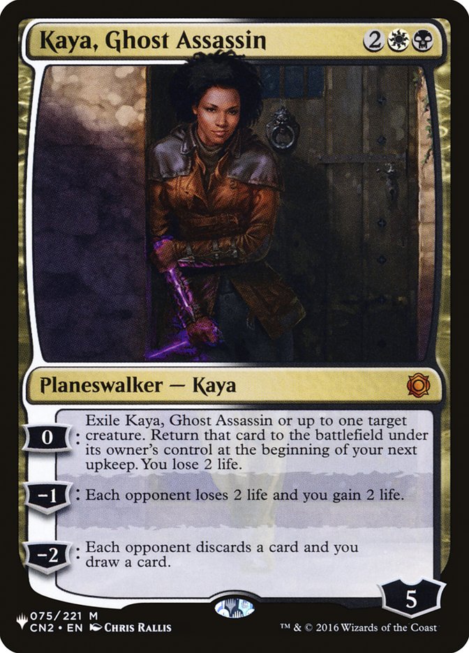 Kaya, Ghost Assassin [The List] | Jomio and Rueliete's Cards and Comics