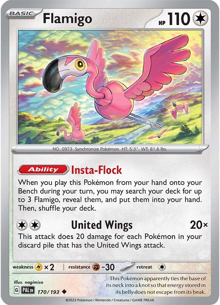 Flamigo (170/193) [Scarlet & Violet: Paldea Evolved] | Jomio and Rueliete's Cards and Comics