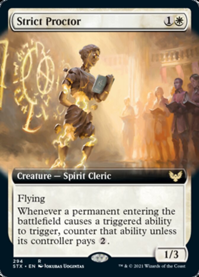 Strict Proctor (Extended Art) [Strixhaven: School of Mages] | Jomio and Rueliete's Cards and Comics