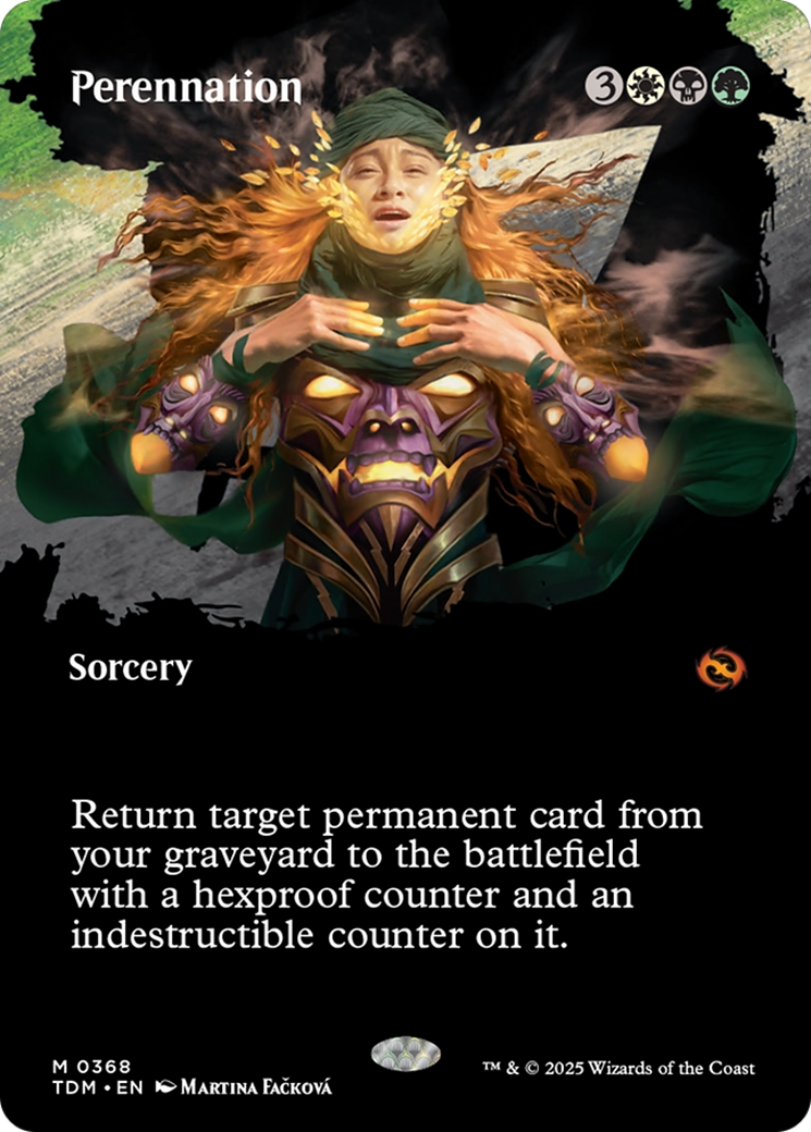 Perennation (Borderless) [Tarkir: Dragonstorm] | Jomio and Rueliete's Cards and Comics