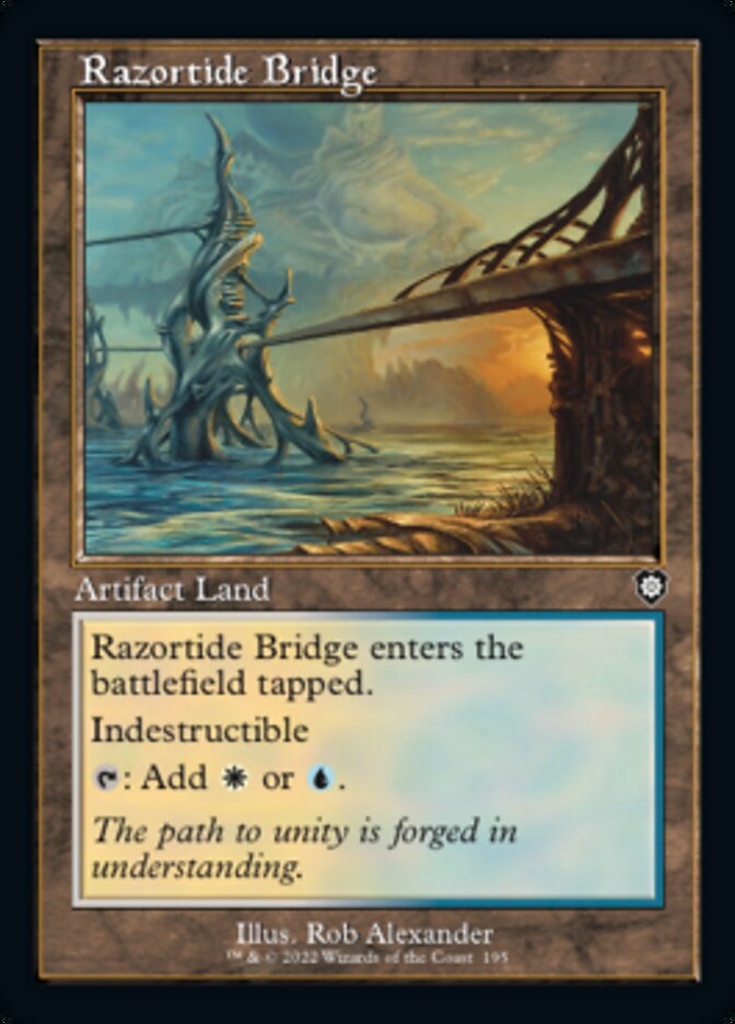Razortide Bridge (Retro) [The Brothers' War Commander] | Jomio and Rueliete's Cards and Comics