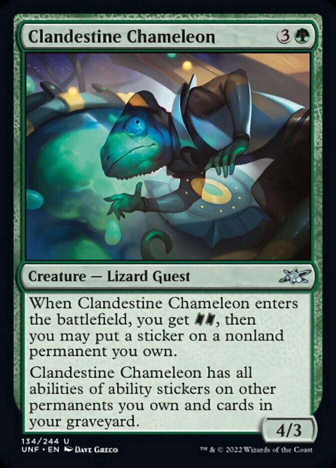 Clandestine Chameleon [Unfinity] | Jomio and Rueliete's Cards and Comics