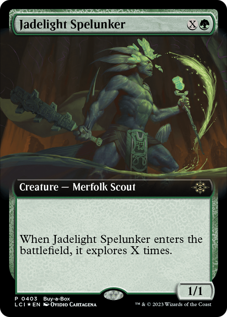 Jadelight Spelunker (Extended Art) (Buy-A-Box) [The Lost Caverns of Ixalan Promos] | Jomio and Rueliete's Cards and Comics