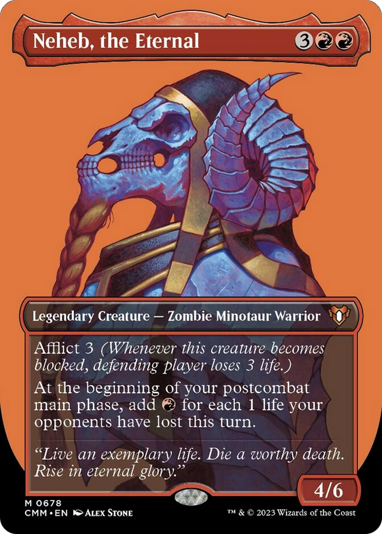 Neheb, the Eternal (Borderless Profile) [Commander Masters] | Jomio and Rueliete's Cards and Comics