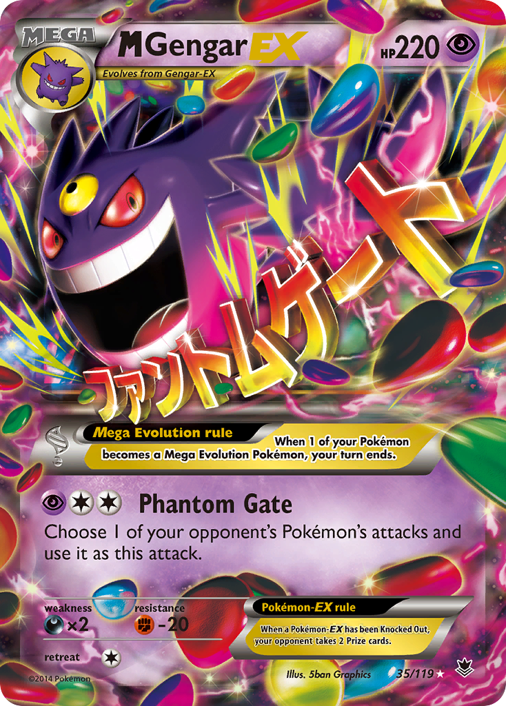 M Gengar EX (35/119) [XY: Phantom Forces] | Jomio and Rueliete's Cards and Comics