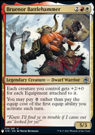 Bruenor Battlehammer [The List] | Jomio and Rueliete's Cards and Comics