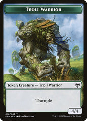 Human Warrior // Troll Warrior Double-Sided Token [Kaldheim Tokens] | Jomio and Rueliete's Cards and Comics