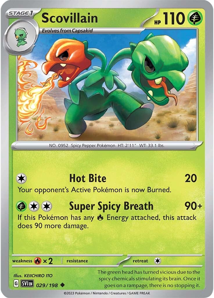 Scovillain (029/198) [Scarlet & Violet: Base Set] | Jomio and Rueliete's Cards and Comics