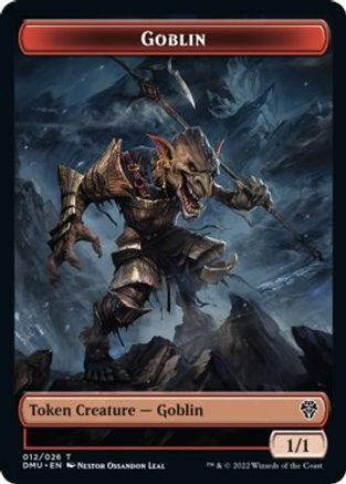 Zombie Knight // Goblin Double-Sided Token [Dominaria United Commander Tokens] | Jomio and Rueliete's Cards and Comics