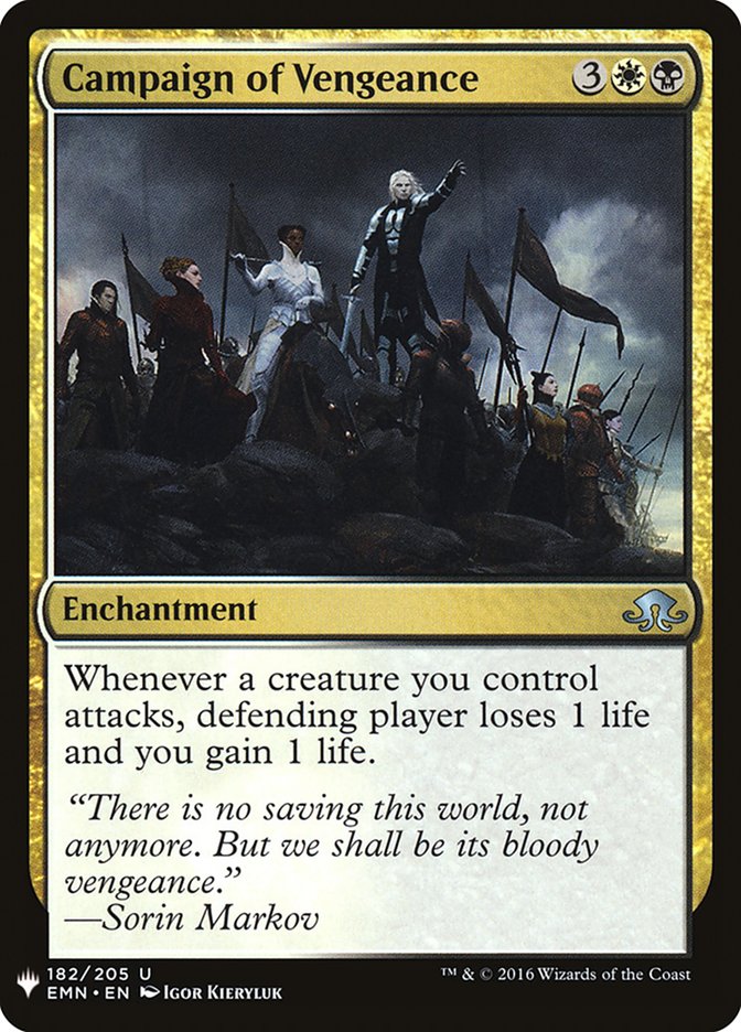 Campaign of Vengeance [Mystery Booster] | Jomio and Rueliete's Cards and Comics