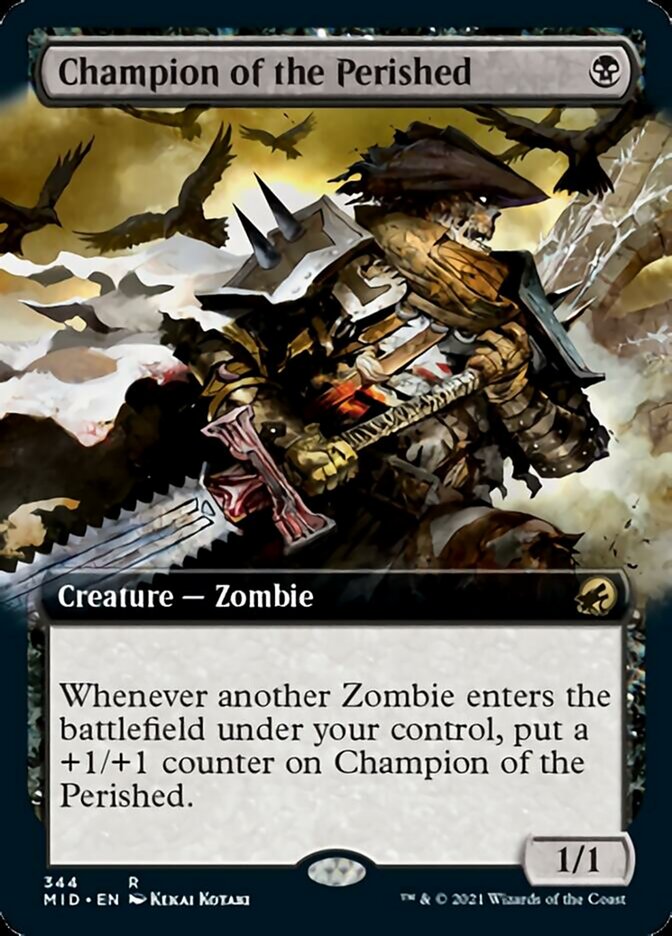 Champion of the Perished (Extended Art) [Innistrad: Midnight Hunt] | Jomio and Rueliete's Cards and Comics