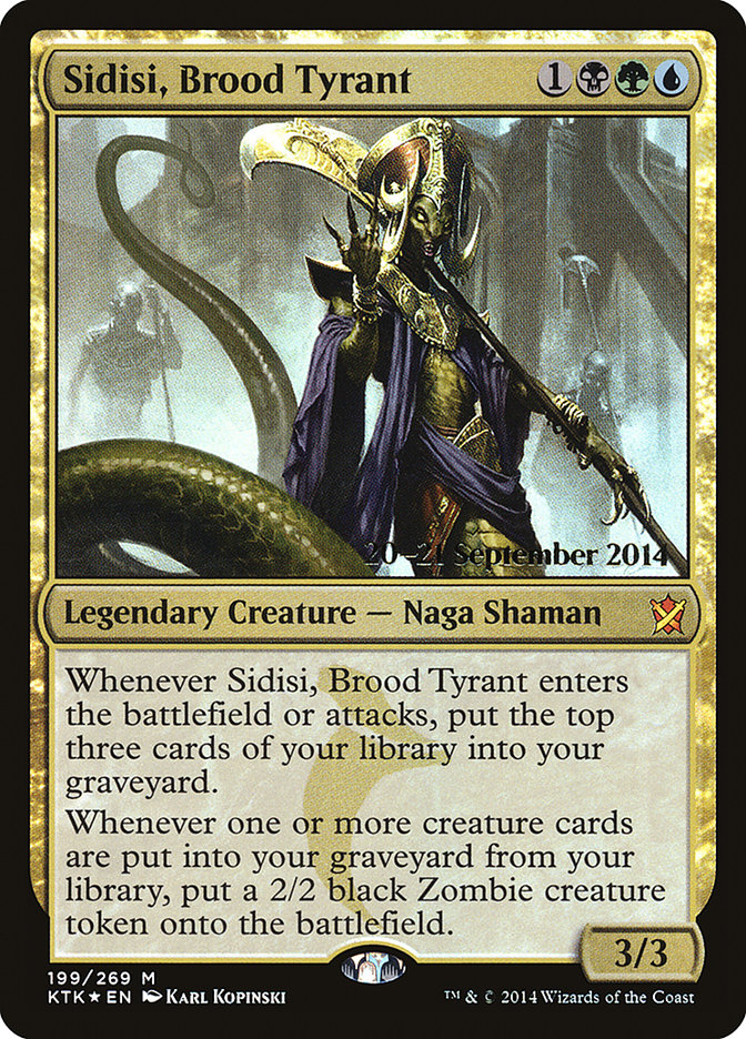 Sidisi, Brood Tyrant [Khans of Tarkir Prerelease Promos] | Jomio and Rueliete's Cards and Comics