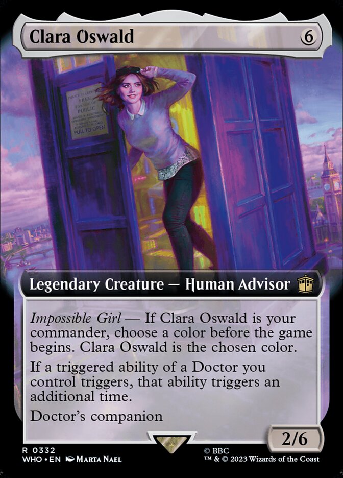 Clara Oswald (Extended Art) [Doctor Who] | Jomio and Rueliete's Cards and Comics
