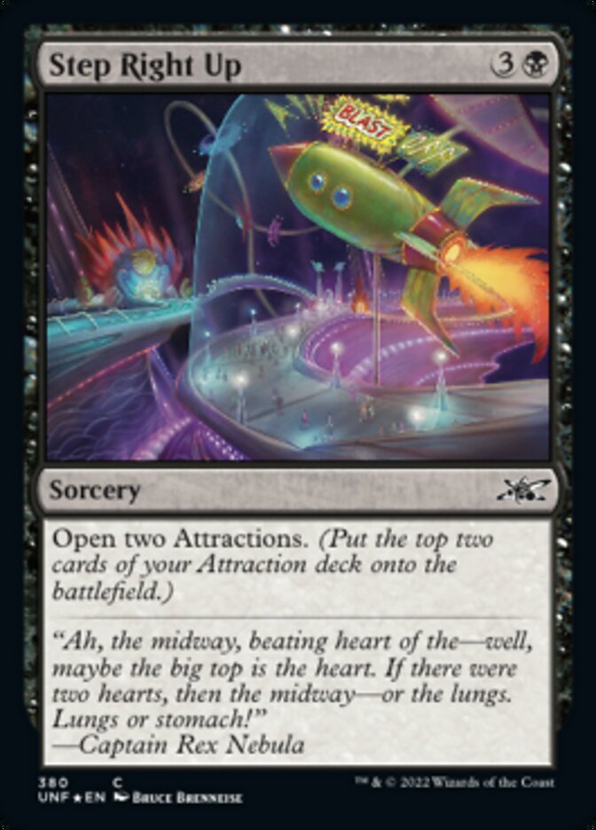 Step Right Up (Galaxy Foil) [Unfinity] | Jomio and Rueliete's Cards and Comics